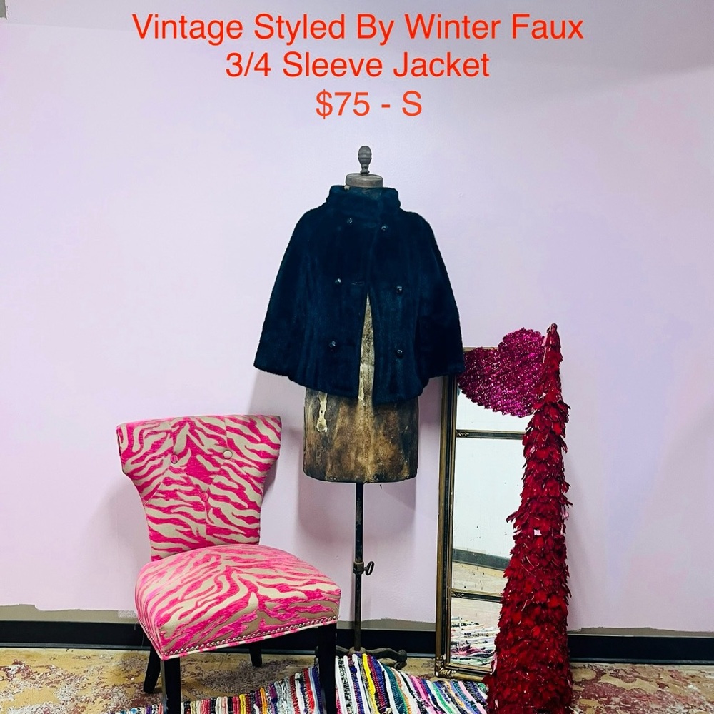 Styled By Winter Faux Fur 3/4 Jacket